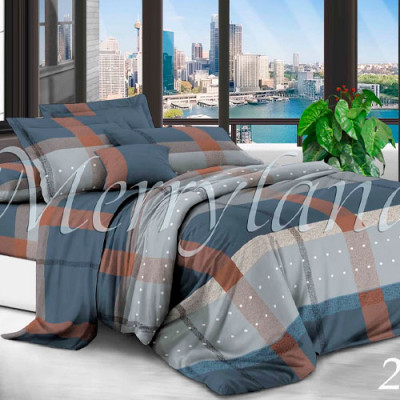 К-т пост. білизни двоспальне /2761 бязь MERRYLAND BRONZE(пр.180*215, под. 180*215 нав.70*70*2)