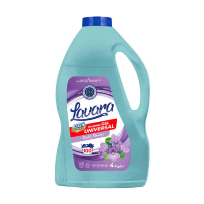 Гель для прання LAVARA Oniks Violet Flowers 4кг уп.4шт