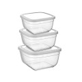 Набір контейнерів харчових прямокутних 3шт(0,5л+0,9л+1,5л) MAYA