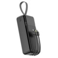 Універсальна мобільна батарея (повербанк) 20000mAh ASPOR A317 Fast Charge чорна (USB/MICROUSB/Lightning/Type-C)