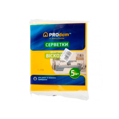 Серветка віскозна 30*36 уп.5шт PROdom /ящ.80шт Серветка віскозна 30*36 уп.5шт PROdom /ящ.80шт