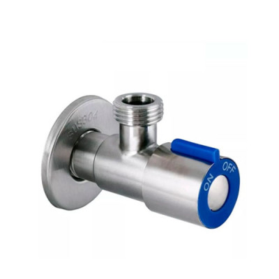 Кран 1/2*3/4 нерж VAL-03 синій (шар латунь)