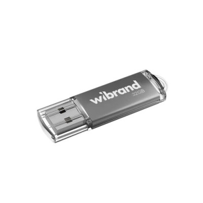 Флешка USB 32Gd Wibrand Cougar срібляста (WI2.0/CU32P1S)