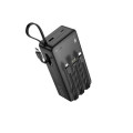 Універсальна мобільна батарея (повербанк) 30000mAh Hoco J146B чорна(1USB/TypeC) LED індікатор