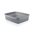 Кошик для білизни 2,2л Світло-сірий 24,5*19,5*6,5см DROP DESING/М-161