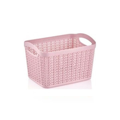 Кошик для билизни 3л візерунчатий 265*200*95 В`язка Пудра