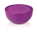 Миска(салатник) пластик 1,2л з кришкою Фіолетова /М-285 /уп.12шт