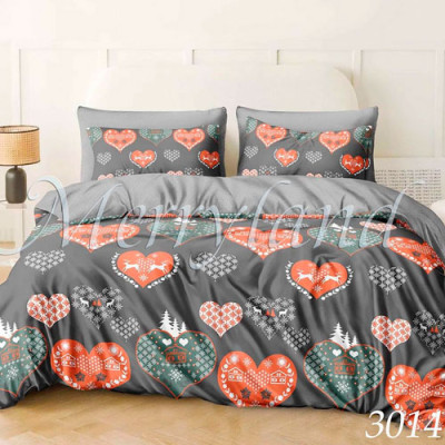 К-т пост. білизни двоспальне /3014 ранфорс MERRYLAND(пр180*215, под. 180*215, нав. 70*70*2)