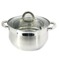 Каструля нерж.сфер. 2л.,ск. кришка / ZBY-2S
