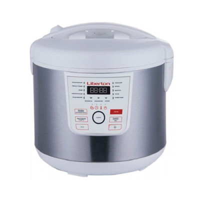 Мультиварка 900Вт 5л LIBERTON LMC-3101 White/Grey 13 программ електронне керування(гарантія 1 рік)