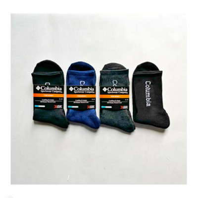 Шкарпетки (№482) махрові високі Columbia XL631 чол (41-45) Чорні уп.12шт