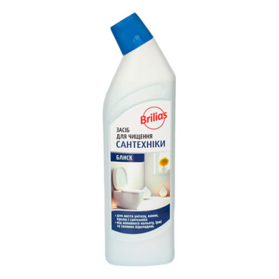 Засіб для чищення сантехнічний Brilias Мегаблиск 750мл / уп 20шт