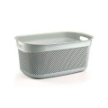 Кошик з кришкою 6л візерунчатий Світло-Сірий
