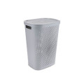Кошик для білизни 40л з кришкою Сірий