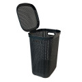 Кошик для білизни 40л з кришкою Антрацит