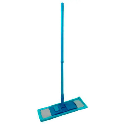 Швабра-натирач (полотер) 06010 120см ручка телеск/ насадка мікрофібра 40*14см