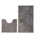 Набір килимків підлогових для ванної кімнати та туалету Dariana 57*100см,57*50см сірий Геометрія