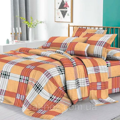 К-т пост. білизни євро /J7047-8 бязь REAL-HOZ (пр200*220, под. 200*220, нав. 70*70*2) Клитинка