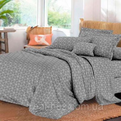 К-т пост. білизни двоспальне /3470-1 бязь REAL-HOZ (пр175*215, под. 175*215, нав. 70*70*2) Геометрія
