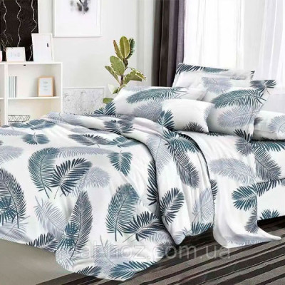 К-т пост. білизни двоспальне /ХХС5954-3 бязь REAL-HOZ (пр175*215, под. 175*215, нав. 70*70*2) На білому Гілка