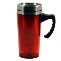 Термокружка нерж 0,380л з ручкою RED 16041-5