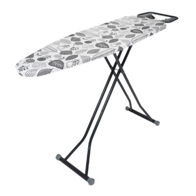 Дошка прасувальна 33*110 Alpine моноблок Листя Сірі