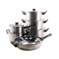 Набір каструль нерж 6 предм.(0,9/1,3/1,8/2,3/3,2/л) ск. кришка /B-022S