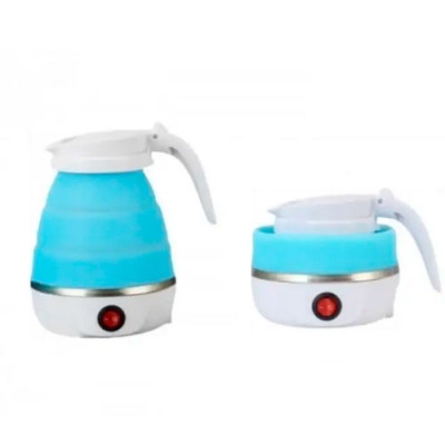 Чайник електричний 0,6л 600 Вт, пластик + силікон СКЛАДНИЙ Metec