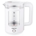 Чайник електричний 1,8л 1500 Вт, Liberton LEK-6830 білий дисковий,індикатор рівня води (гарантія 1 рік)