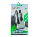 Універсальна мобільна батарея (повербанк) 20000mAh Gerlax P220P 3A/35W/PD/кабель 2в1 (type-C/lightning) сірий