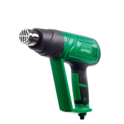 Фен технічний Апро HG-2000E до 2000Вт, 2 реж., 60-650/60-600С, 250-500 л/хв, гарантія 3 роки