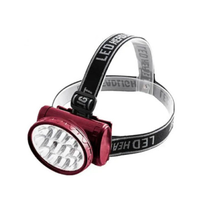 Ліхтарик налобний LED лампа 3х400mAh GRUNHELM (акумулятор GR-YJ1898)