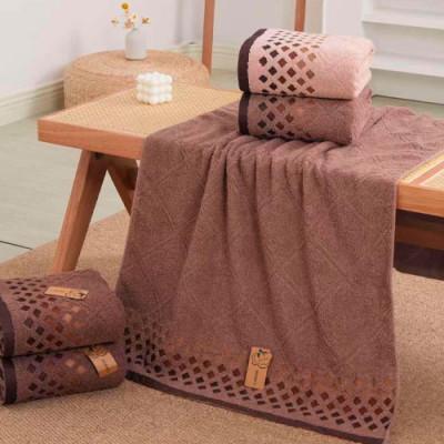 Рушник махровий для обличчя (бавовна 100%) 50*100 /70037В/ уп 3шт