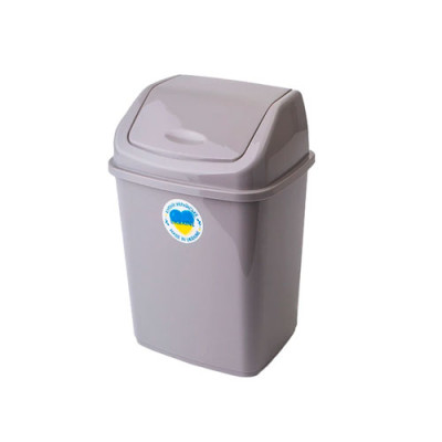 Відро для сміття 10л кач.кришка Аліана Какао