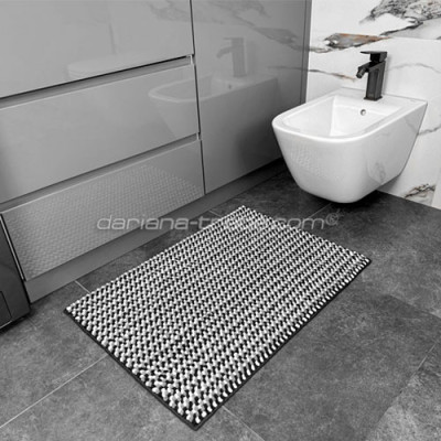 Килимок для ванної Dariana 55*80см темно-сірий Мелоді