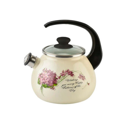 Чайник емаль 2.5л зі свистком 