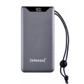 Універсальна мобільна батарея (повербанк) 10000mAh Intenso F10000 Сіра (Type-C/USB) цифровий LED дисплей