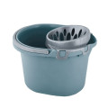 Відро МОП п/е з віджимом 15л ЕК Алеана Сізий/Блакитний/Сірий