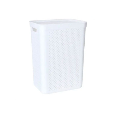 Кошик для білизни 45л Білий Simple