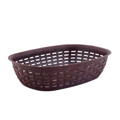 Кошик для хліба ротанг h-305мм d-215мм l-75мм Алеана Темно-коричнева