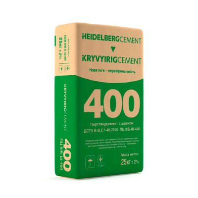 .Цемент М-400 (Кр.Рог) універсальний / 25 кг /уп. 56шт