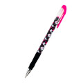 Ручка кулькова синя Аxent Floral Black / АВ1049-44-А