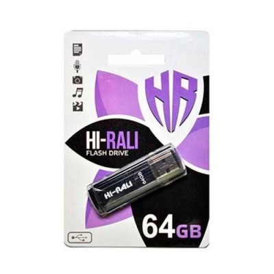 Флешка USB 64Gd Hi-Rali Stark чорна (HI-64GBSTBK)