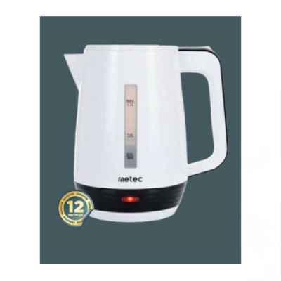 Чайник електричний 1,7л 2200Вт HHB1776 корпус пластик, білий Metec