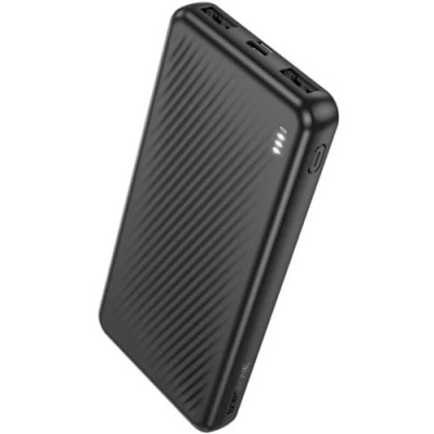 Універсальна мобільна батарея (повербанк) 10000mAh Borofone BJ55 Graceful чорна (Type-C/2Type-A /microUSB)
