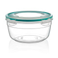 Контейнер харчовий 0,5л з затискачем круглий