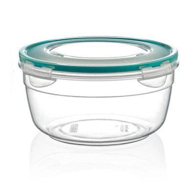 Контейнер харчовий 0,5л з затискачем круглий