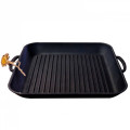 Сковорода чавун лита прямокутна 350*350*40 (гриль) SNT/Т309