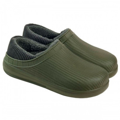 Калоші-сабо чол HM-133AG хутро хакі (41-45) 6шт/уп