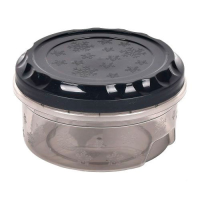 Контейнер харчовий 0,5л круглий з кришкою що закручуется 125мм*125мм*60мм Мокко /РВ-772